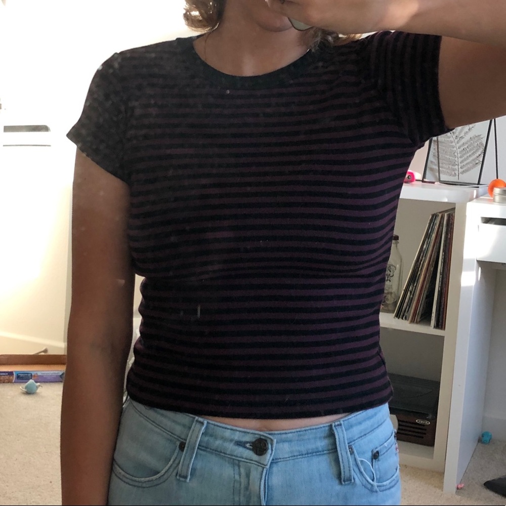 Brandy striped top